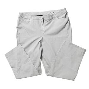 Lane Bryant White Stretch Straight-Leg Pants – Size 20 Regular